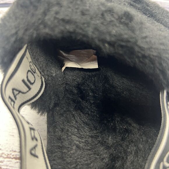 Koolaburra Ugg Fuzzn II Black Slipper Sandals, Women’s Size 7.5 - Picture 8 of 8